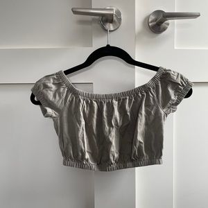 Aritzia off the shoulder crop top